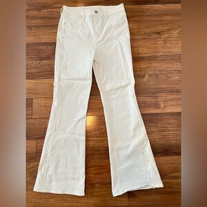 Women's White Flared Jeans